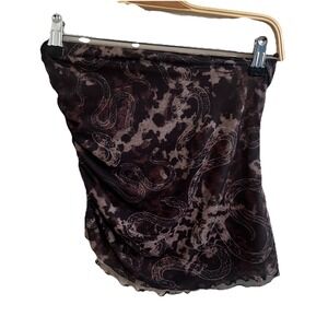 Y2K Tube Top Snakeskin Snake Stretch Touches Sides Size Small‎ Lightweight